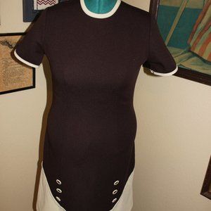 Vintage, princess style, double knit dress.